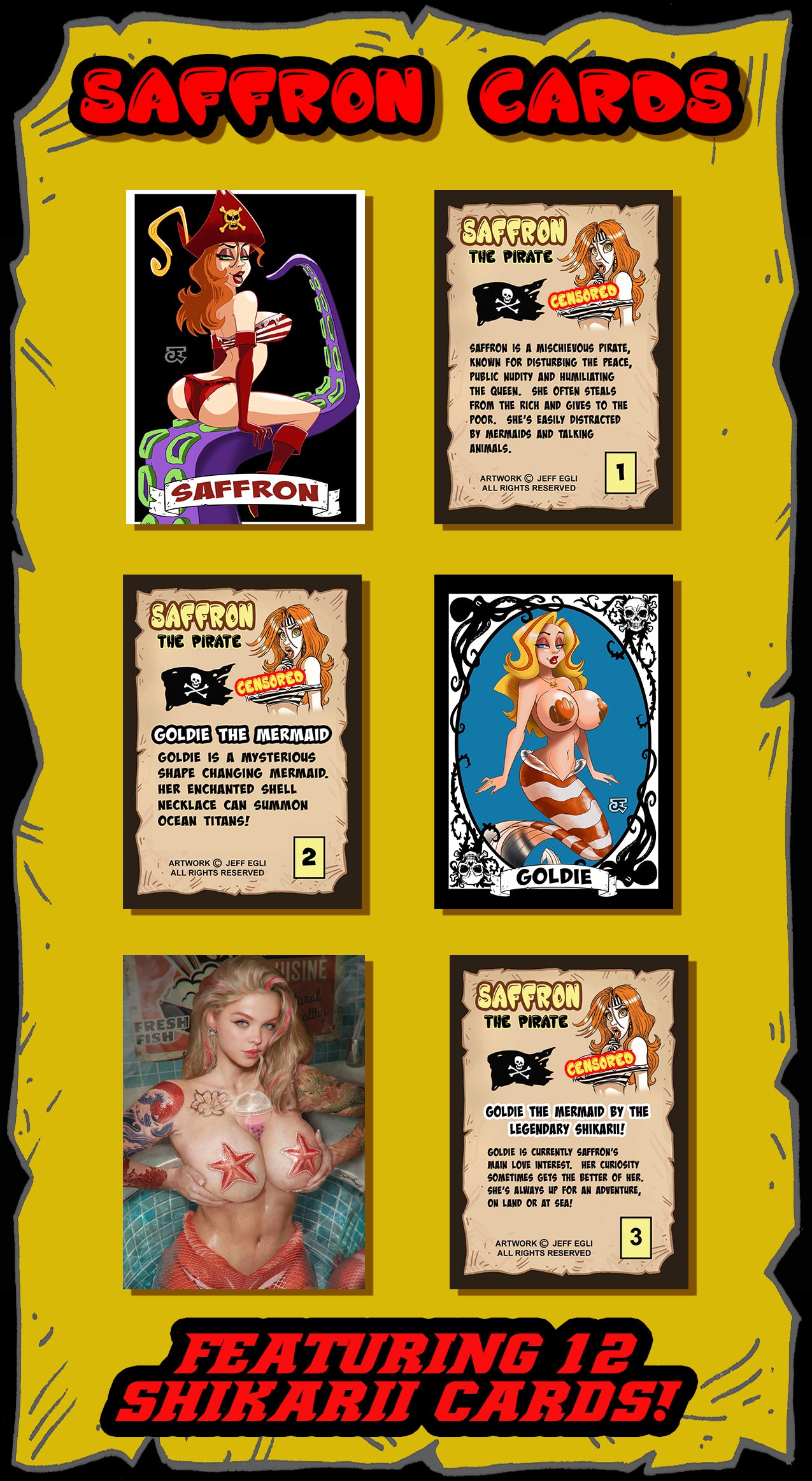 Saffron's Pirate Booty Trading Card Box by Jeff Egli