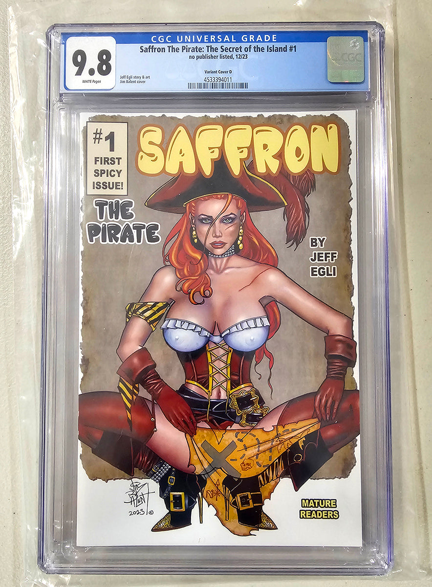Jim Balent Variant - Saffron The Pirate #1 CGC 9.8