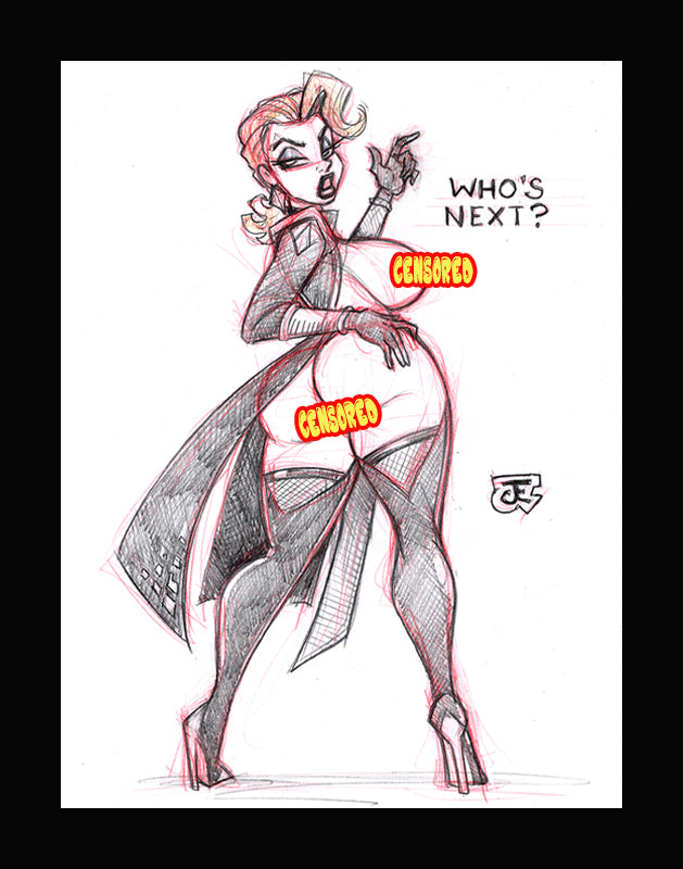 Emma Frost #2 - Marvel Rivals (Original one of a kind) Drawing By Jeff Egli