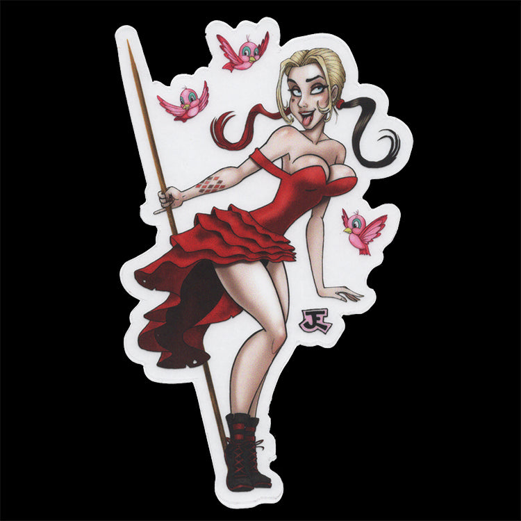 The Harley Girl Sticker By Jeff Egli