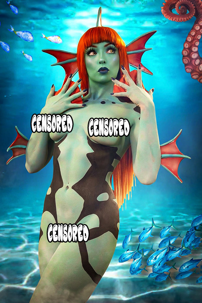 Metal Lamia Tide Cosplay Cover A - Saffron's Dark Tales #1 Variant