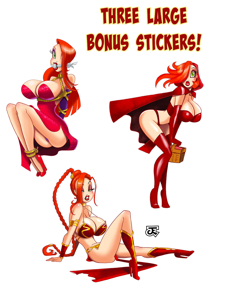 RED HOT - Art Book With Custom Jessica Original by Jeff Egli! (limited edition hardcover)