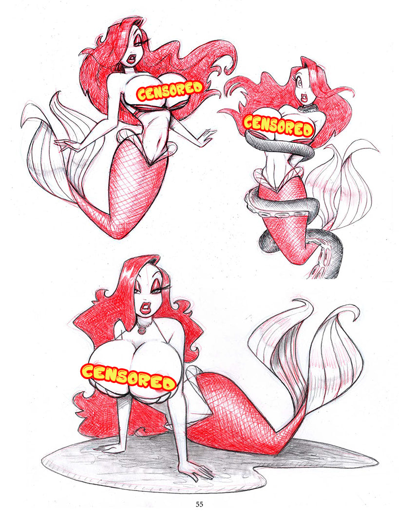 RED HOT - Art Book With Custom Jessica Original by Jeff Egli! (limited edition hardcover)