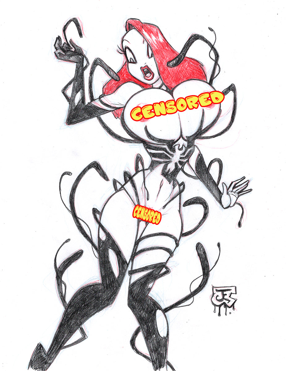 RED HOT - Art Book With Custom Jessica Original by Jeff Egli! (limited edition hardcover)