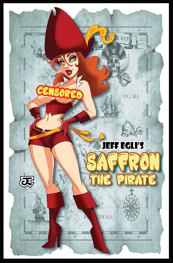 Saffron The Pirate Print Large 17x11 By Jeff Egli