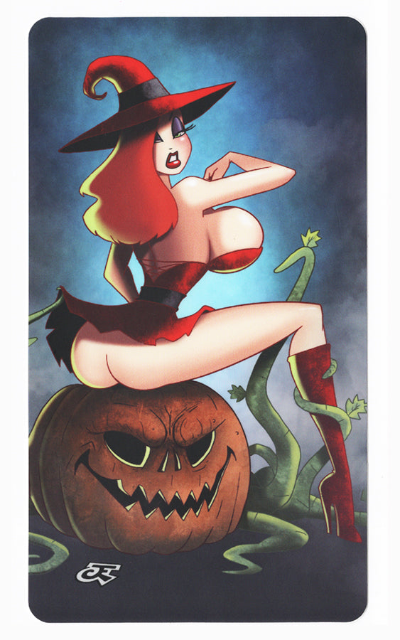 Giant Sized Jessie The Witch, Limited Edition Sticker By Jeff Egli