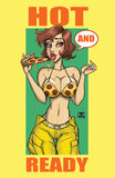 Pizza Time! Pinup Print Large 17x11 size and (Lewd Variant)