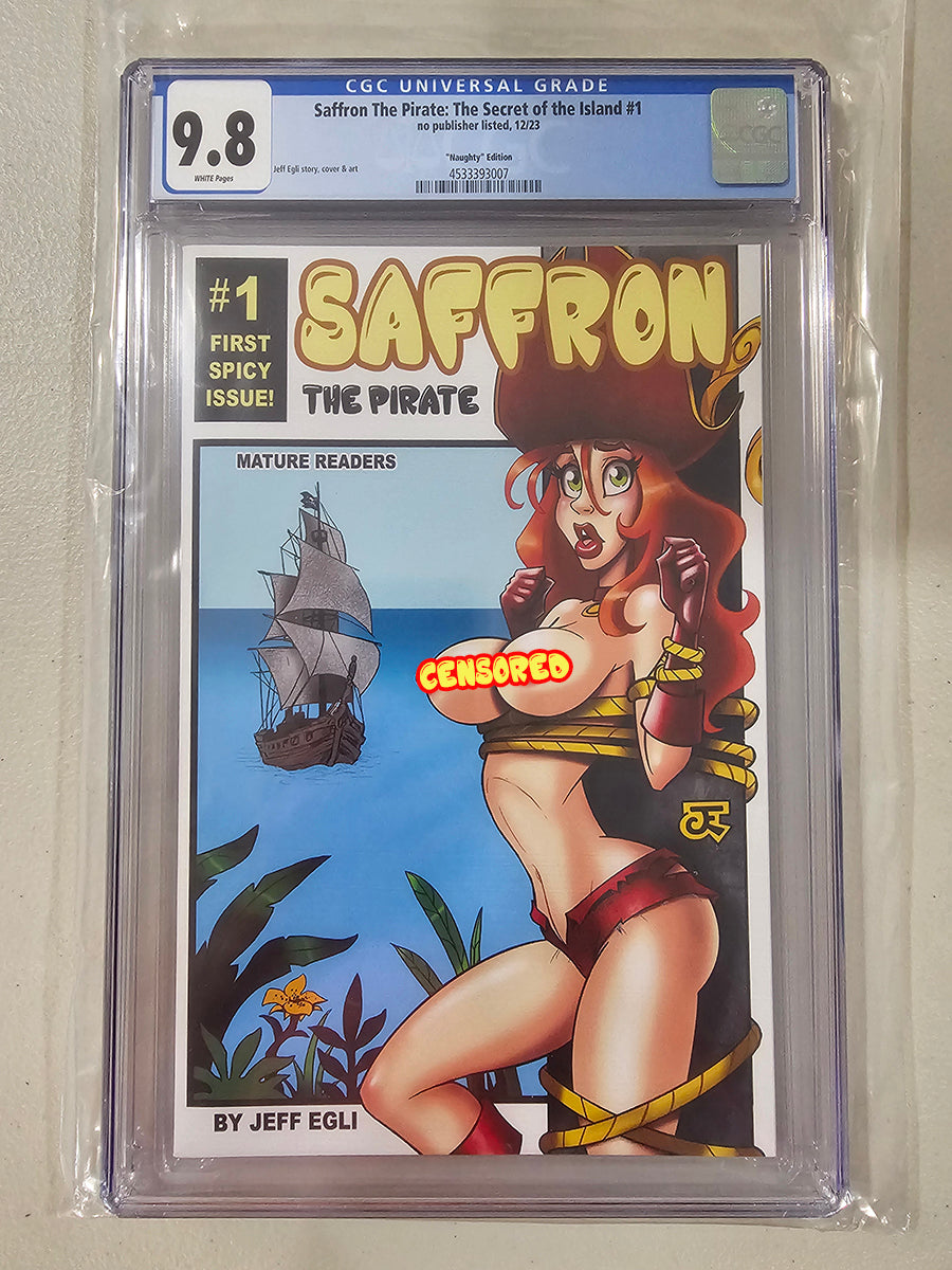 Saffron The Pirate #1  CGC 9.8 (Cover B Naughty)