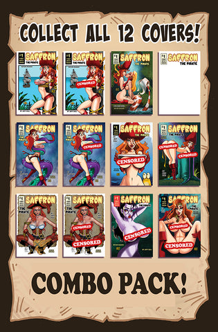 Saffron The Pirate# 1   All 12 Covers Combo Pack!