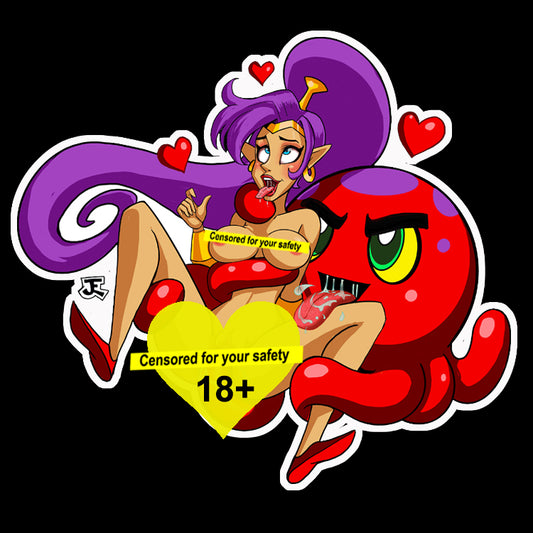 Genie Girl Shiny Lewd Sticker