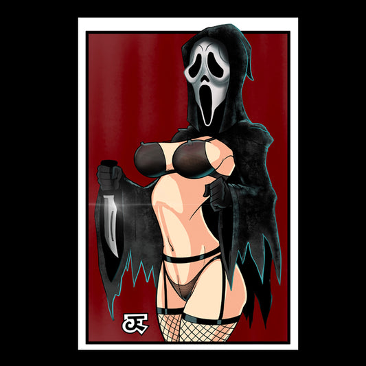 Ghost Babe Sticker and (Topless Variant)