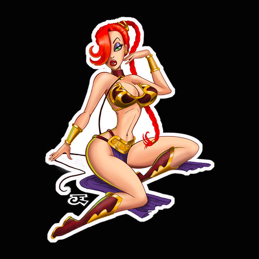 Huttsayer Jessica Sticker and (Topless Variant)