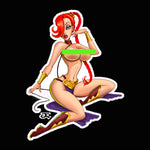 Huttsayer Jessica Sticker and (Topless Variant)