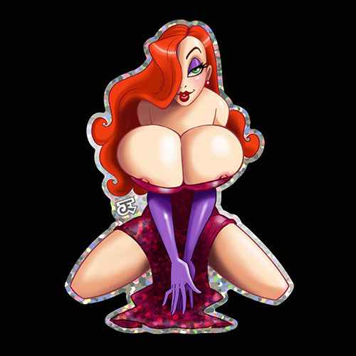 Jessie Super Cleavage Glitter Sticker