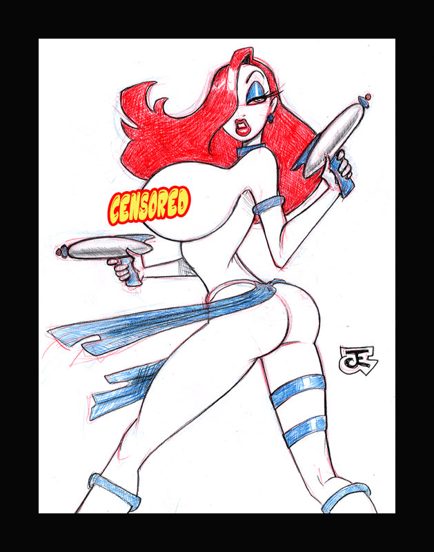 Jessie Star (Original one of a kind) Drawing By Jeff Egli