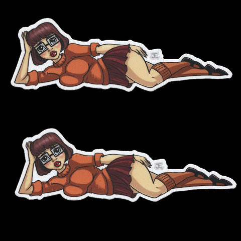 Nerdy Girl Sticker and (Lewd Variant)