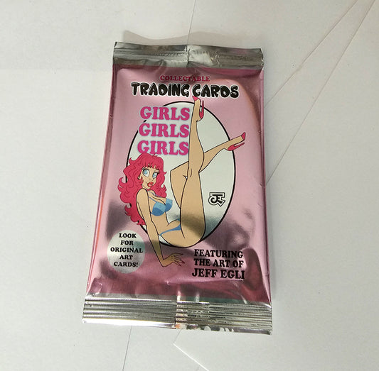 Girls, Girls, Girls (NUDE) trading card packs by Jeff Egli