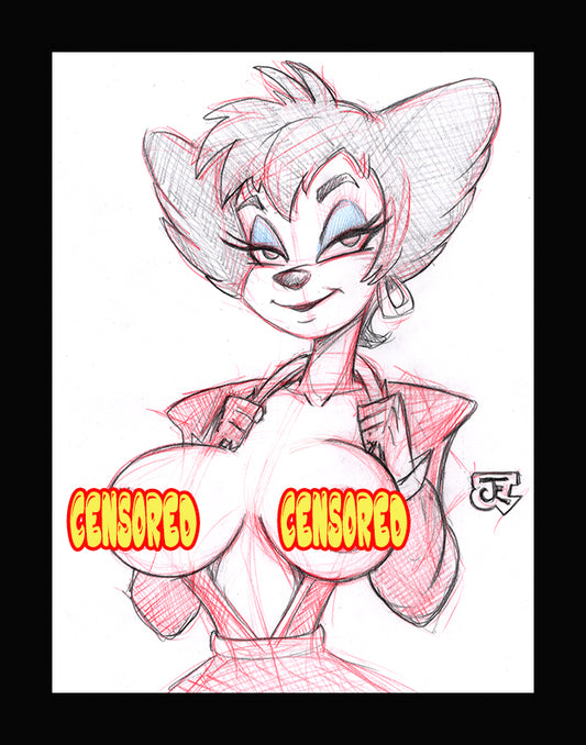 Peg Pete X2 Sketches! (Original one of a kind) Drawing By Jeff Egli