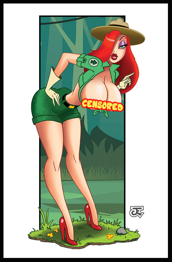 Ranger Jessiel Pinup Print Large 17x11 By Jeff Egli