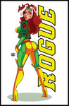 90's Rogue Pinup Print Large 17x11 size and (Lewd Variant)