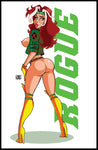 90's Rogue Pinup Print Large 17x11 size and (Lewd Variant)