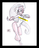 Shantae Sketch (Original one of a kind) Drawing By Jeff Egli
