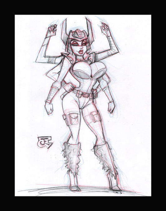 Spiral from the X-men (Original one of a kind) Drawing By Jeff Egli