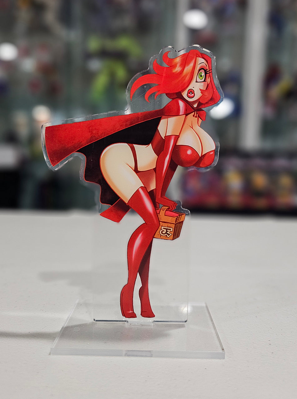 Red Hot Jessie!  Double-sided Acrylic Standee