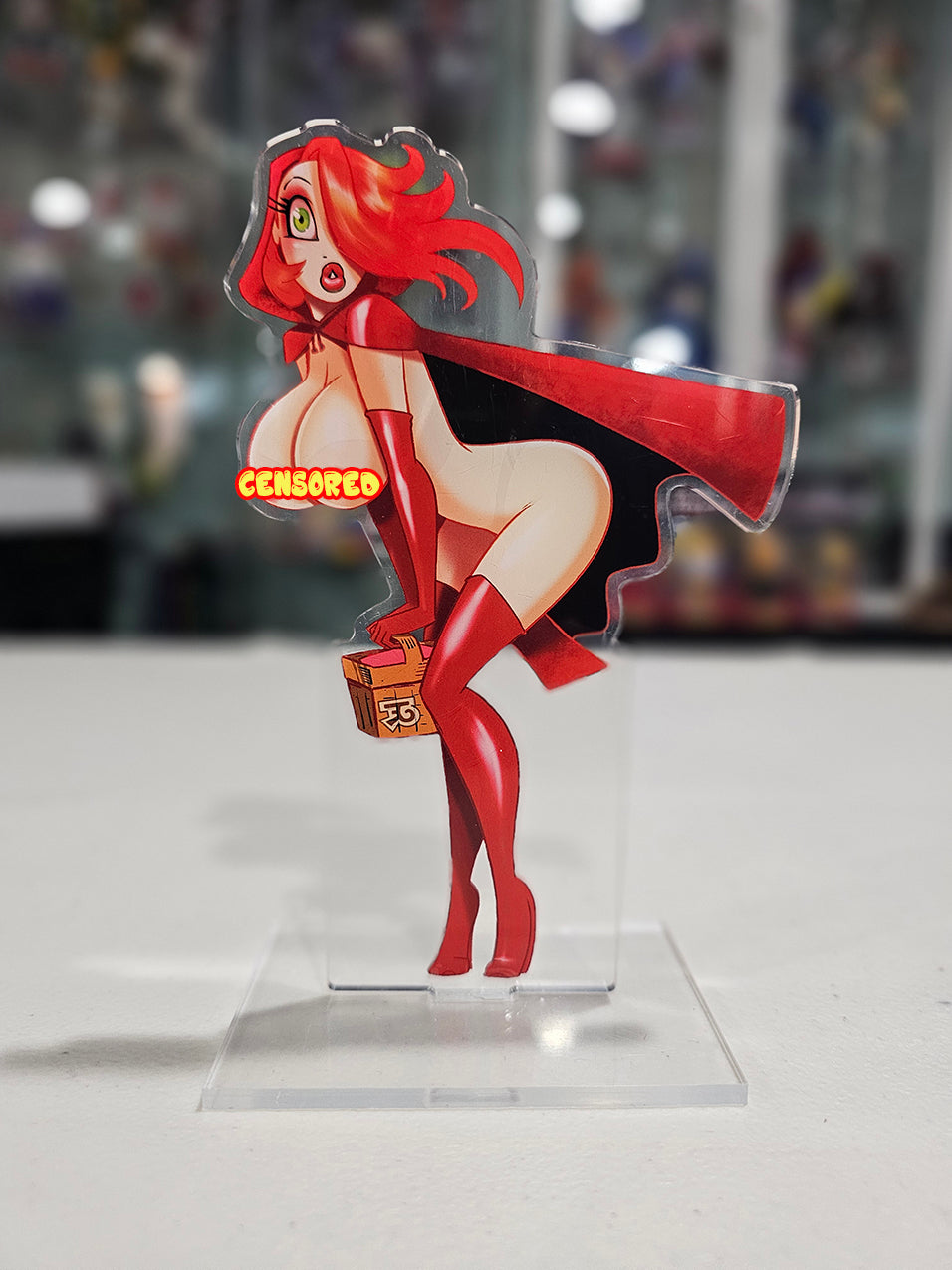 Red Hot Jessie!  Double-sided Acrylic Standee