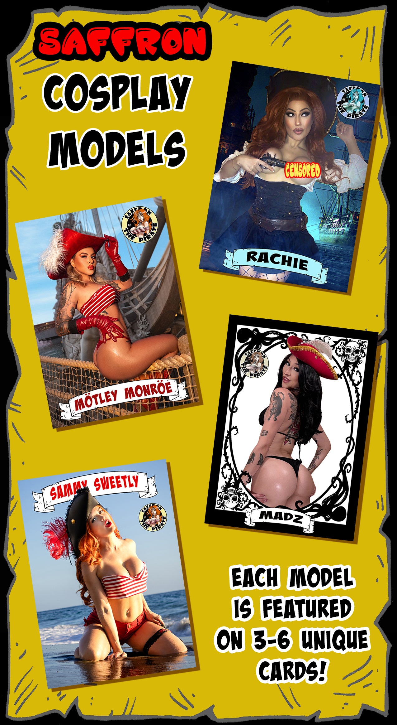 Saffron's Pirate Booty Trading Card Packs (by Jeff Egli)