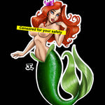 The Mermaid Vinyl Sticker and Topless Variant