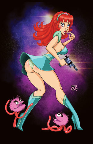 Ace Space Lady Print Large 11x17 size