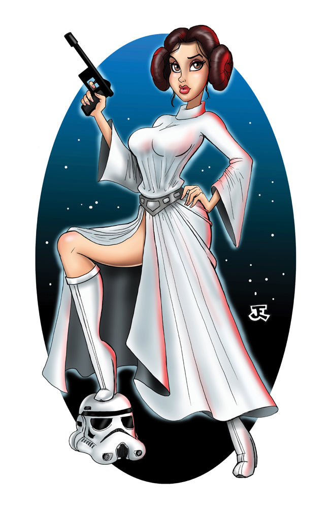 Princess Sky Pinup Print Large 11x17 size