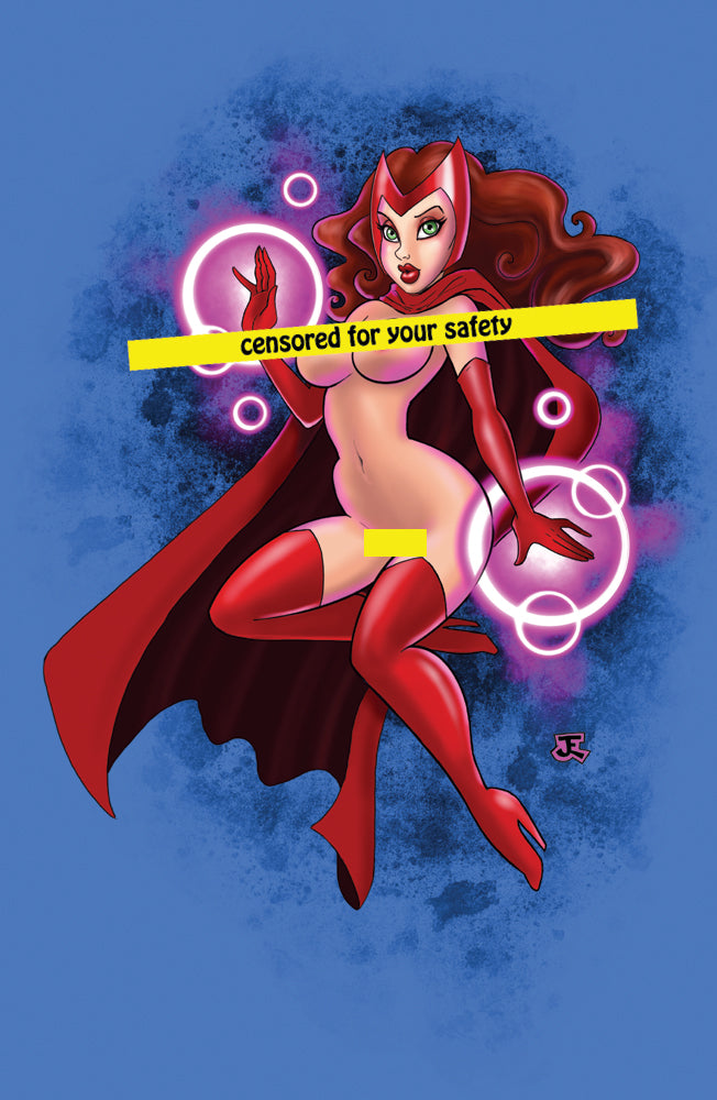 Red Caster Pinup Print Large 11x17 size