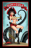 Pirate Princess Saffron Pinup Print Large 17x11 size and (Nude Variant)