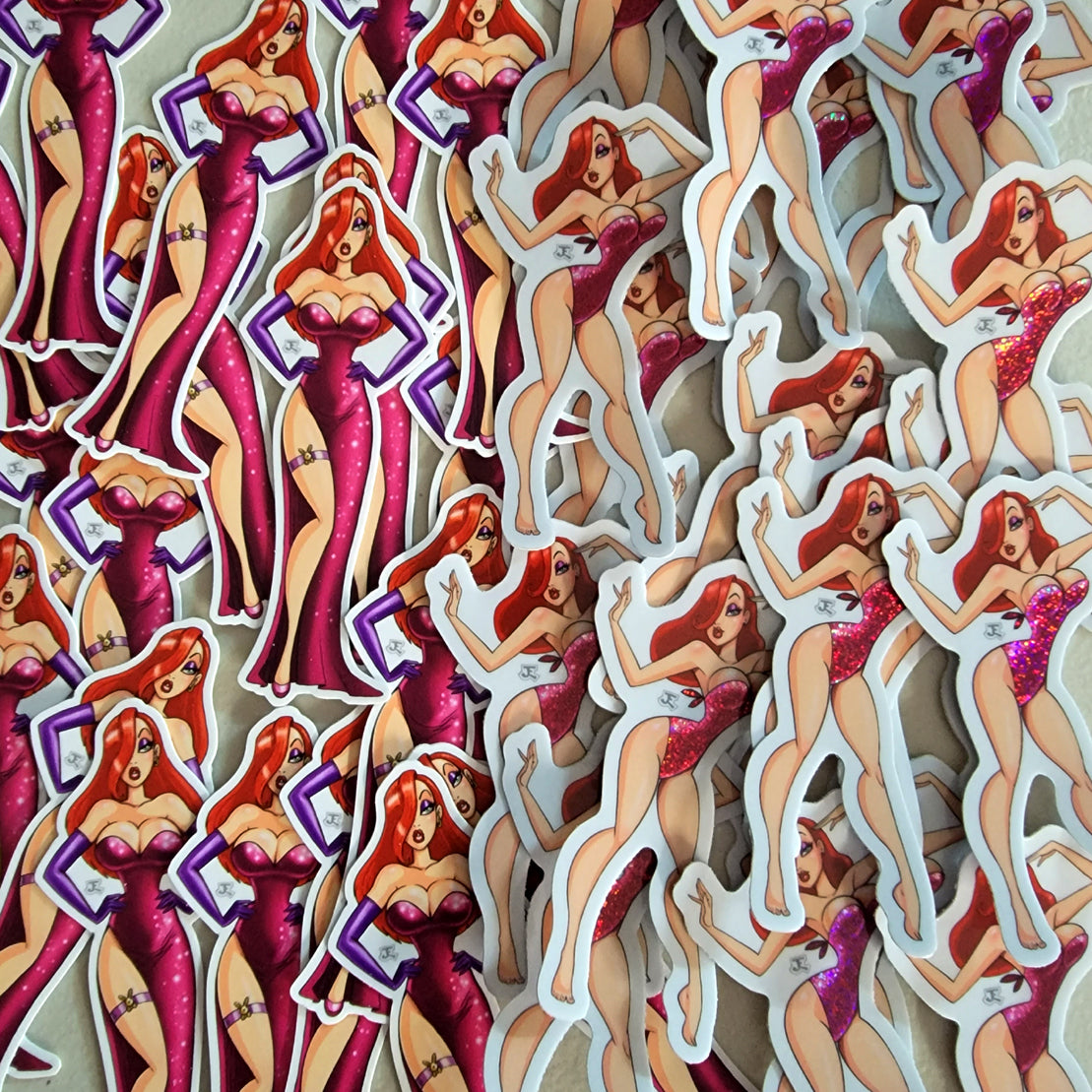 Jessica Shiny Glitter bathing suit Sticker